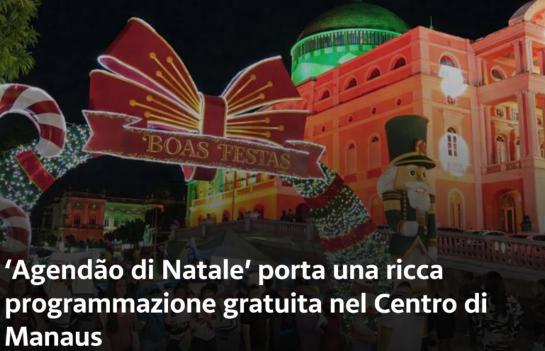 “Agendão di Natale” trasforma il Centro di Manaus in un palcoscenico di cultura, arte e celebrazione