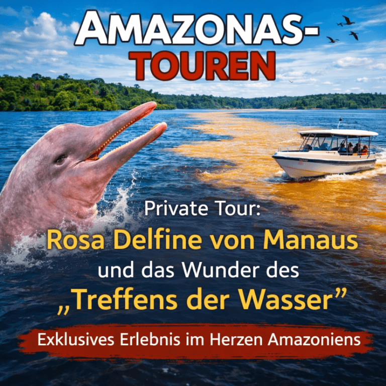 Private Tour Die rosa Delfine von Manaus und das Wunder des„Treffens der Wasser“ – ein exklusives Erlebnis im Herzen Amazoniens
