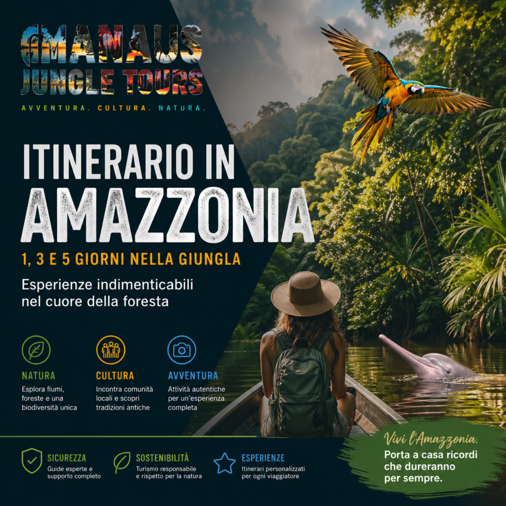 Itinerario in Amazzonia 1, 3 e 5 giorni nella giungla – esperienze indimenticabili nel cuore della foresta