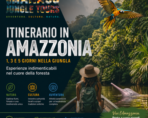 Itinerario in Amazzonia 1, 3 e 5 giorni nella giungla – esperienze indimenticabili nel cuore della foresta