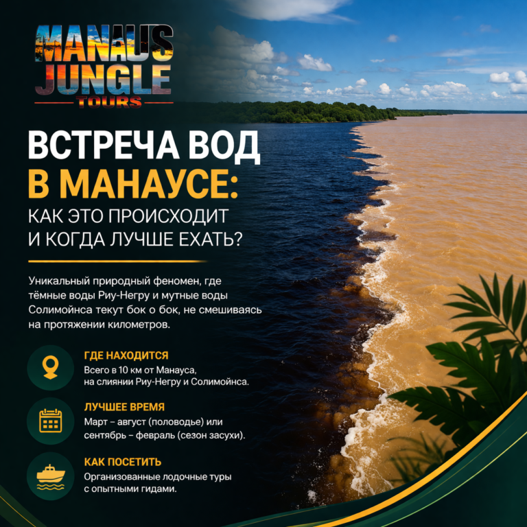 Встреча вод в Манаусе как это происходит и когда лучше ехать