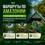 Маршруты по Амазонии 1, 3 и 5 дней в джунглях — незабываемые впечатления в сердце леса