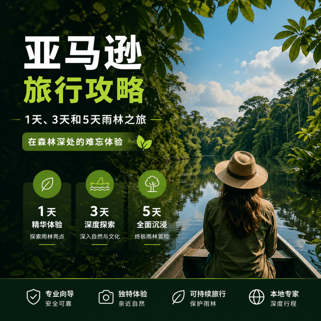 亚马逊旅行攻略：1天、3天和5天雨林之旅——在森林深处的难忘体验