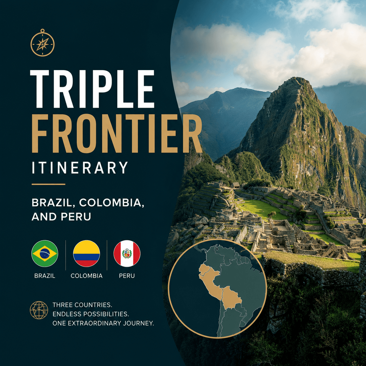 Triple Frontier Itinerary Brazil, Colombia, and Peru