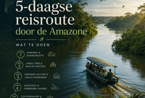 5-daagse reisroute door de Amazone wat te doen