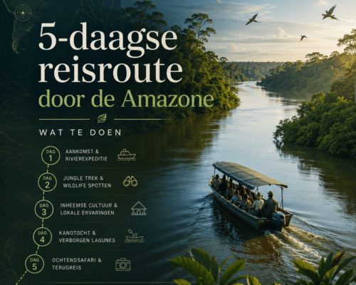 5-daagse reisroute door de Amazone wat te doen