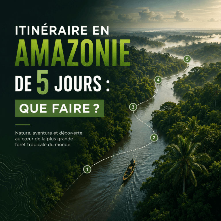 Itinéraire en Amazonie de 5 jours que faire