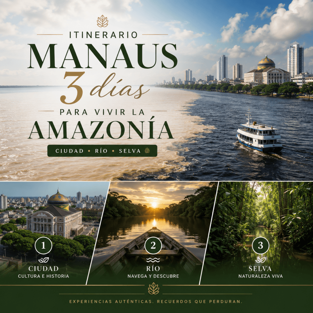 Itinerario Manaus 3 días para vivir la Amazonía