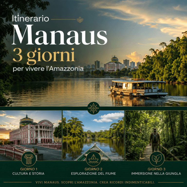Itinerario Manaus 3 giorni per vivere l’Amazzonia