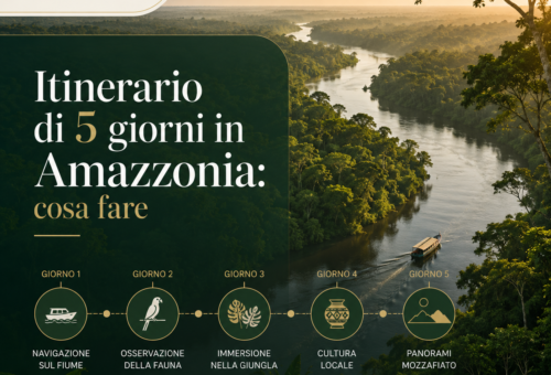 Itinerario di 5 giorni in Amazzonia cosa fare