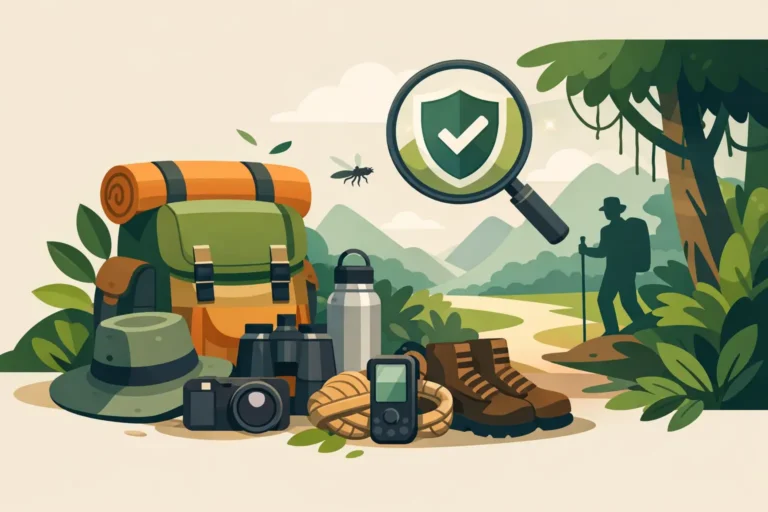 O que levar para passeio na selva com segurança