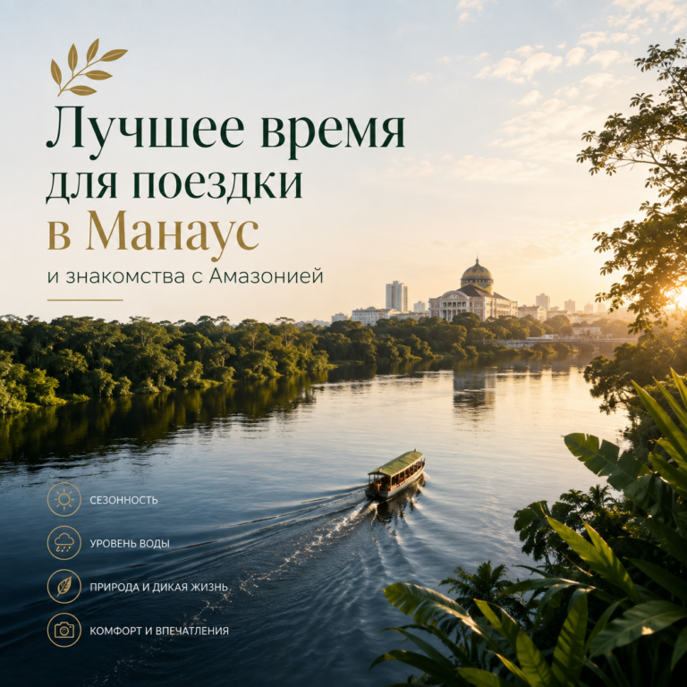 Лучшее время для поездки в Манаус и знакомства с Амазонией